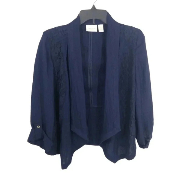 {Chico's} Francesca Lacey Jacket - Small - Picture 3 of 15
